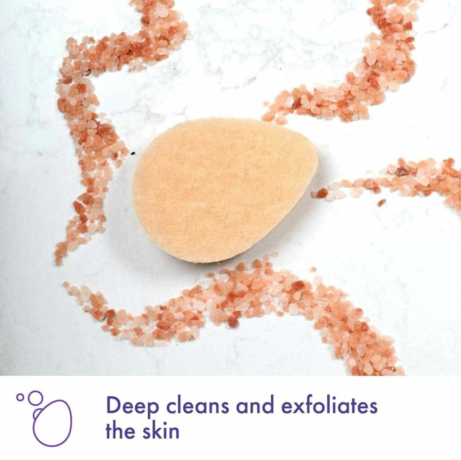 Buf-Puf Buf-Puf Gentle Facial Sponge, Dermatologist Developed, Removes Deep Down Dirt & Makeup That Causes Breakouts and Blackheads, Reusable, Exfoliating, 1 Count