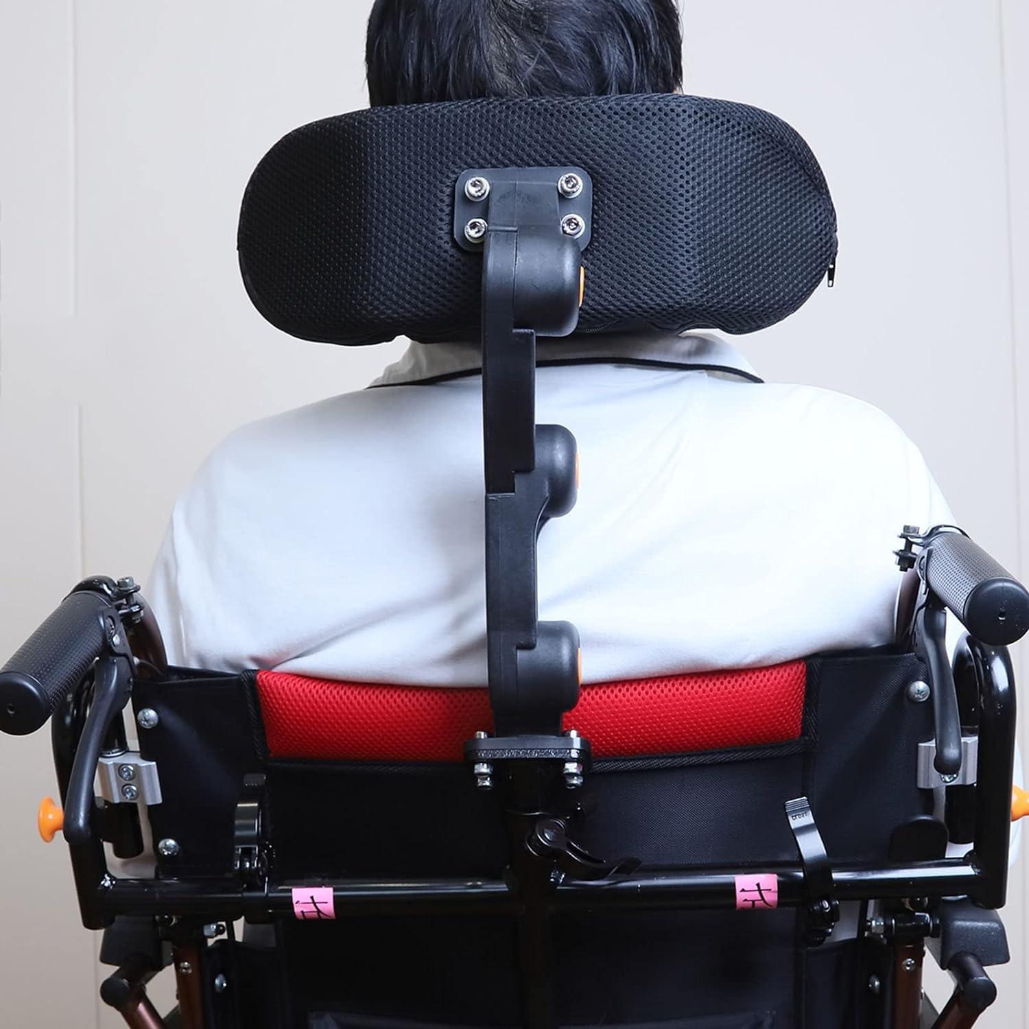 DKULMN DKULMN Wheelchair Headrest Backrest, Head Support Neck Pillow Adjustable Wheelchair Headrest Cushion, Wheelchair Neck Support Comfortable Seat Back Cushion