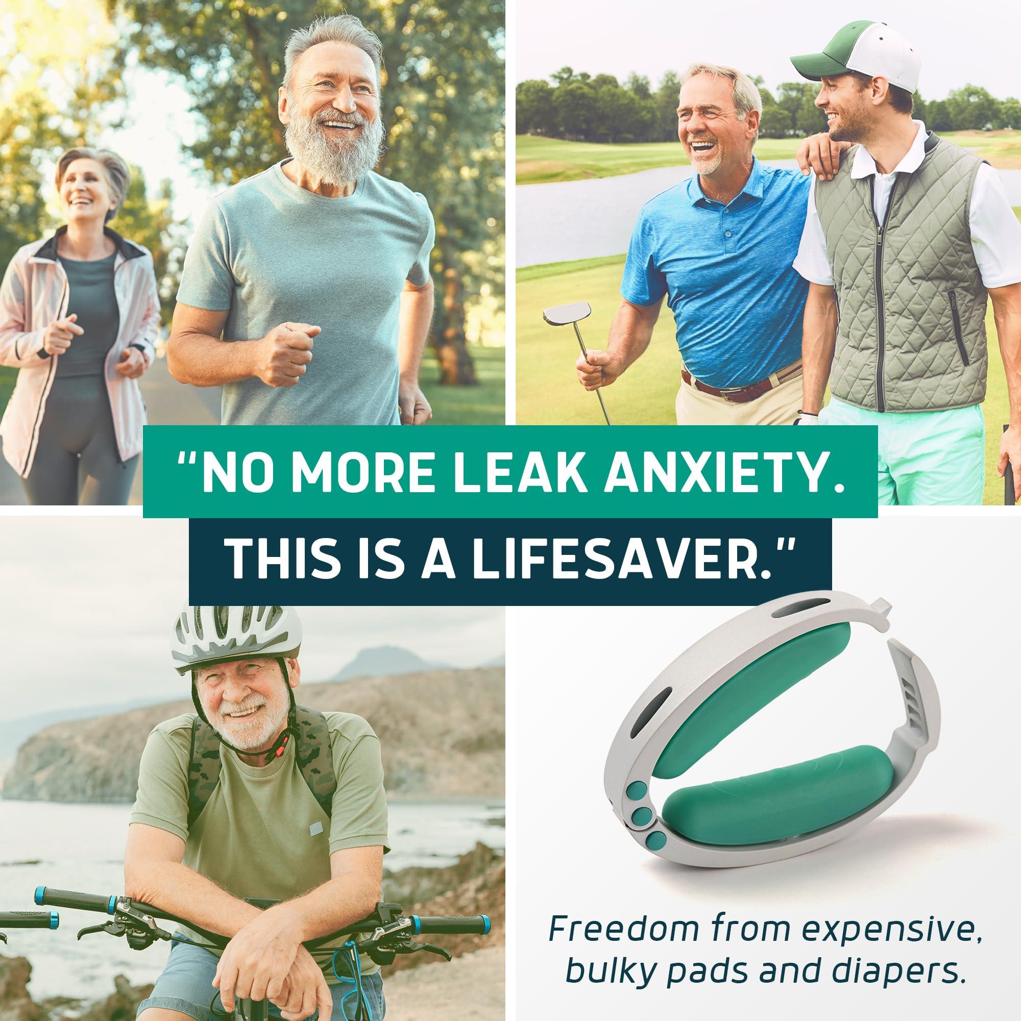 Lunderg Confidence Clamp by Lunderg - Comfortable Urinary Incontinence Clamp with 3 Adjustable Sizes & Travel Bag - Mens Incontinence Products