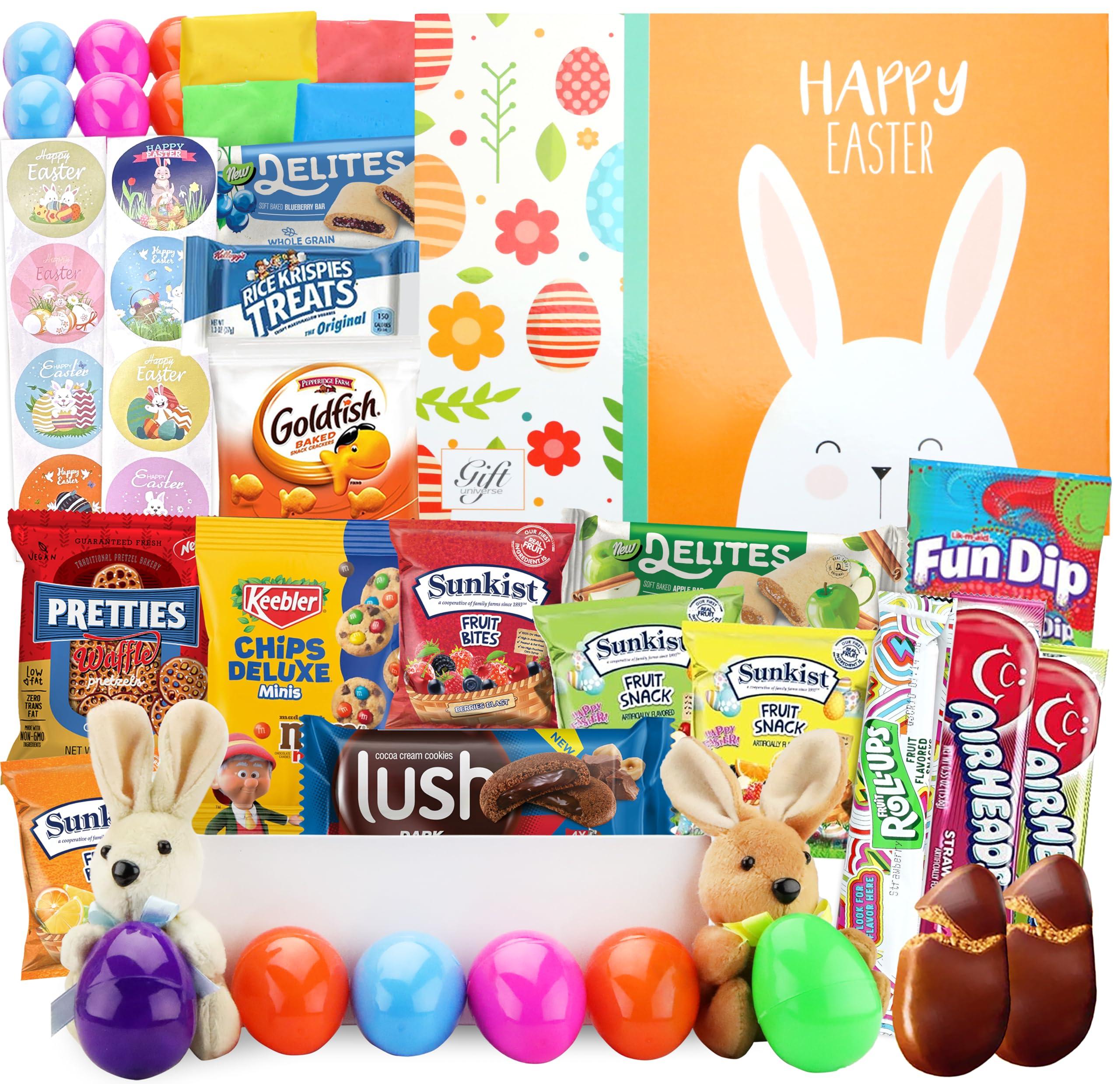 Eva\'s Gift Universe Eva\'s Gift Universe Easter Care Package (41 Count) Filled with Candy Chocolate Cookies and More Gift for Kids Girls Boys College Students