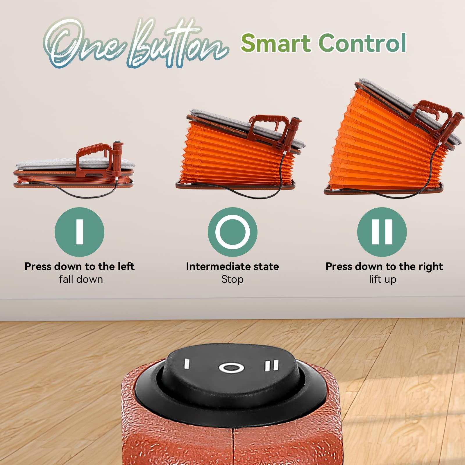 Spolehli Spolehli Seat Assist Lifting Cushion for Elderly with Pad, Chair Lift Assist Devices for Seniors Adults with 220lb Weight Capacity Lifting Angle Up to 35, Portable seat lift with Button Control