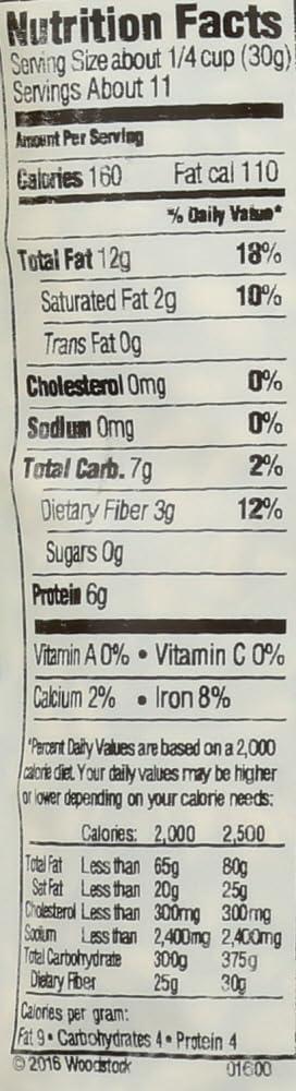 Woodstock Organic Sunflower Seeds; Hulled & Raw