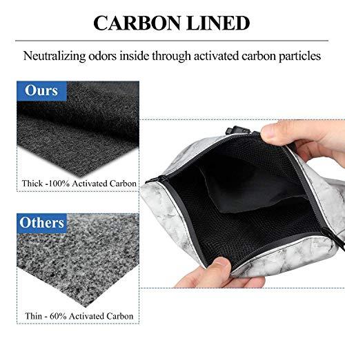 FIREDOG FIREDOG Smell Proof Pouch with Lock with Large Odor Smell Bag (9x4x5 Inch)