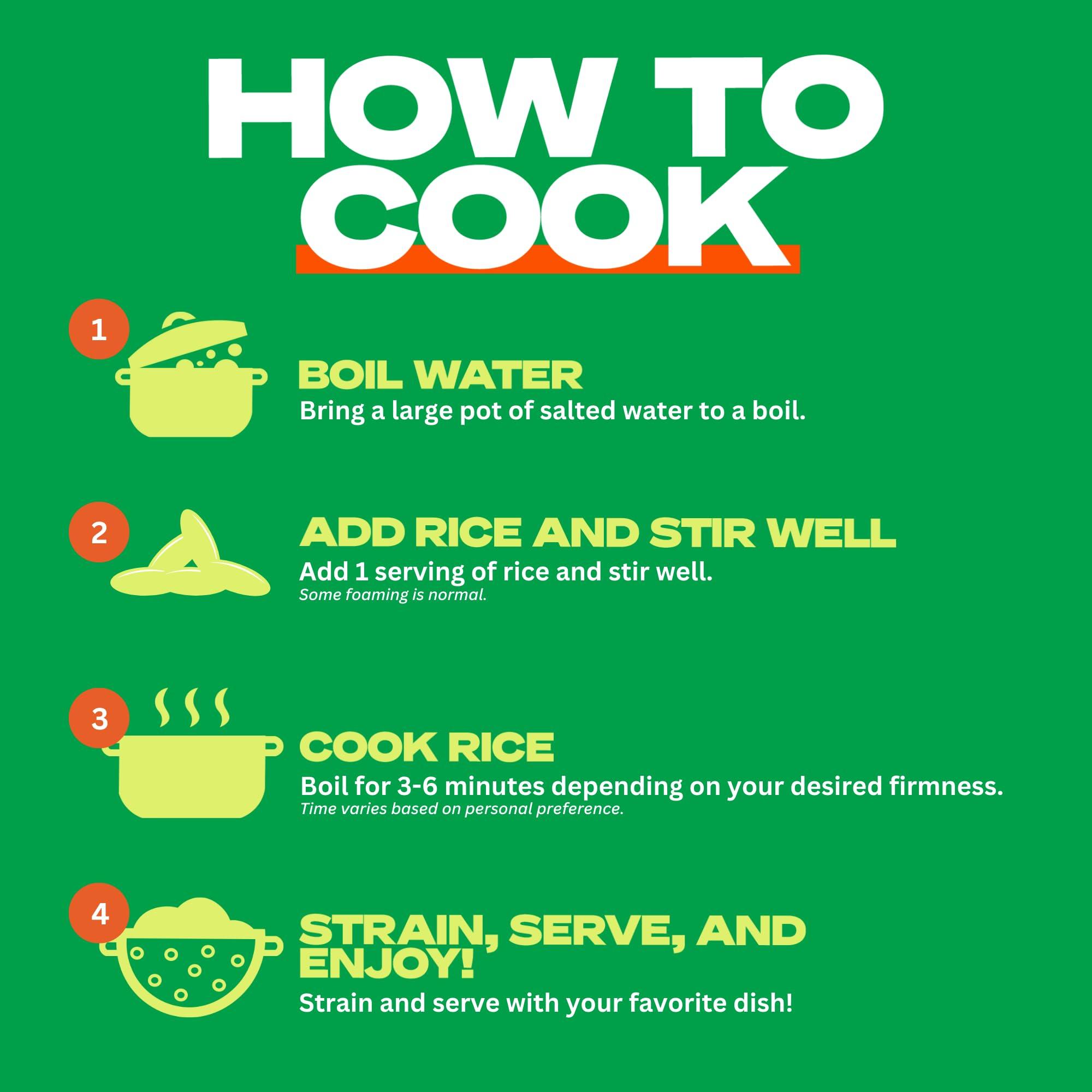 Kaizen Food Company Kaizen Low Carb Keto Rice - Gluten-Free, High Protein (20g), Keto Friendly, Plant Based, Made with High Fiber Lupin Flour - 8 ounces (Pack of 3)