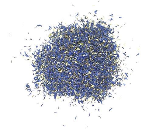 LattePowder Pure Blue Cornflower Petals - 100% Natural Centaurea cyanus - Dried, Grown in Germany Herbal Cornflower Flowers for Cupcakes, Lattes, Tea Blends, Bath Products, Gifts, Crafts