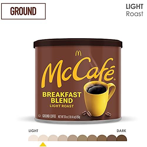 McCafe McCafe Breakfast Blend, Light Roast Ground Coffee, 30 oz Canister