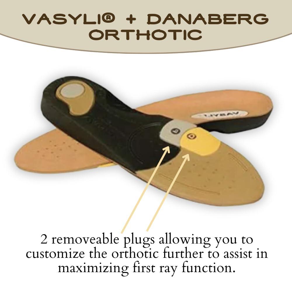 Vasyli Vasyli+Dananberg 1st Ray Orthotic, X-Large, 1st Ray Function, Removable Distal & Proximal Plugs, Full-Length Insole, Low Resistance to Joint, Heat Moldable, Rear Foot Control, Lasting Pain Relief