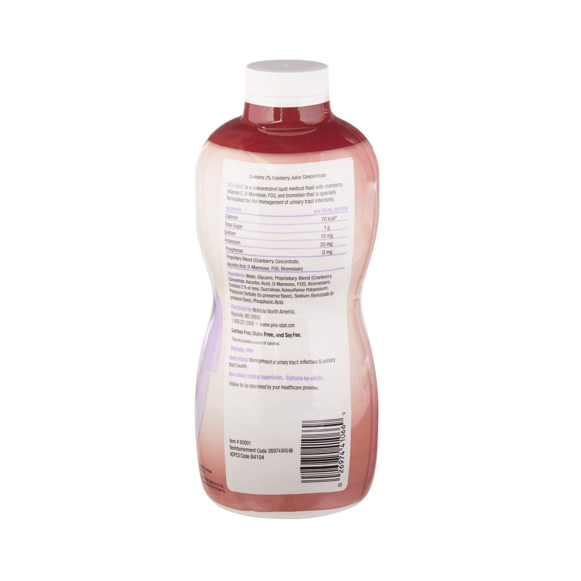 UTI-Stat Nutricia - UTI-Stat Medical Food Providing 5 Key Nutrients For Urinary Tract Health - Cranberry Flavor, 30 Fl Oz Bottle