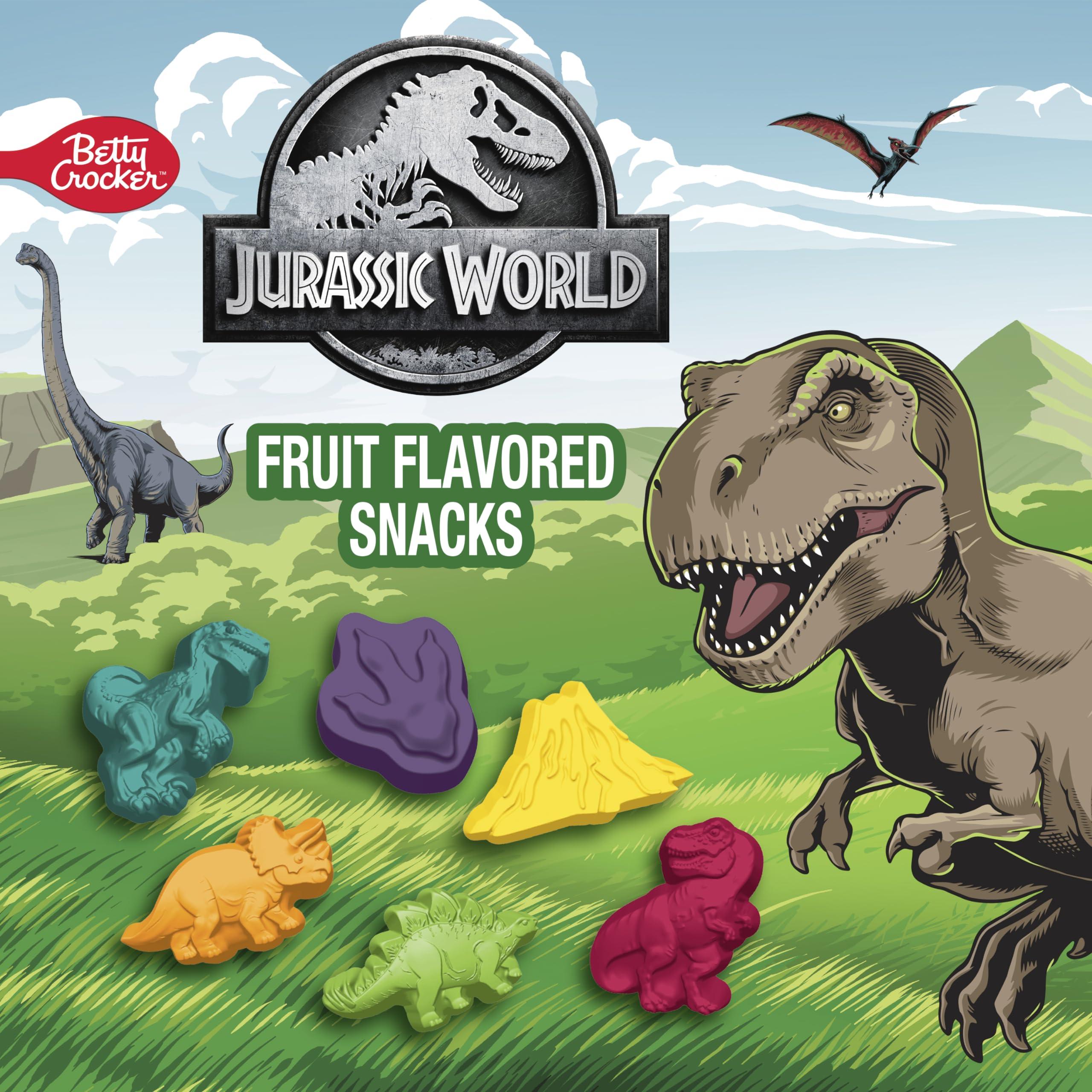 General Mills Jurassic World Fruit Flavored Snacks, Treat Pouches, Gluten Free Snack, 10 Ct, 8 oz