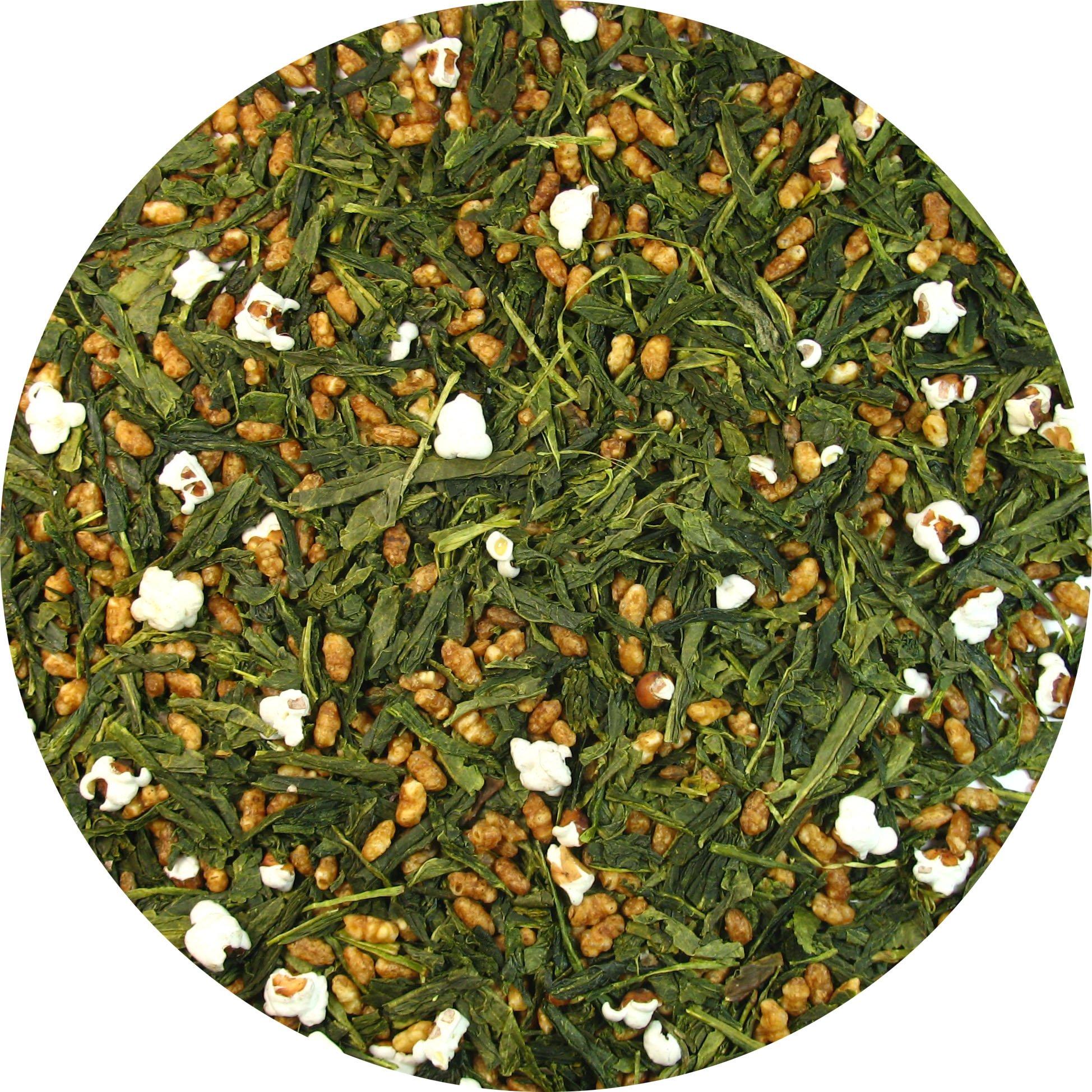 Greenhilltea Organic Premium Genmaicha Popcorn Green Tea helps the stomach to digest – 3 Oz Bag