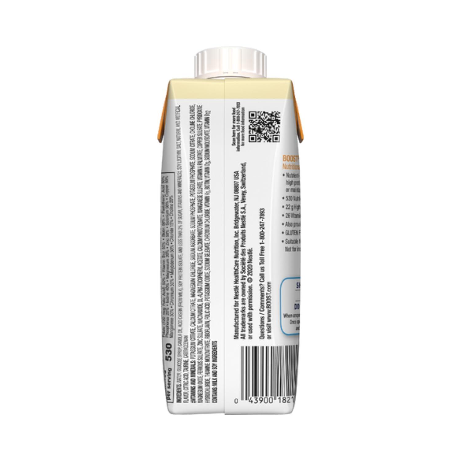 BOOST Boost Very High Calorie Nutritional Drink, Very Vanilla - No Artificial Colors or Sweeteners - 8 FL OZ (Pack of 27)