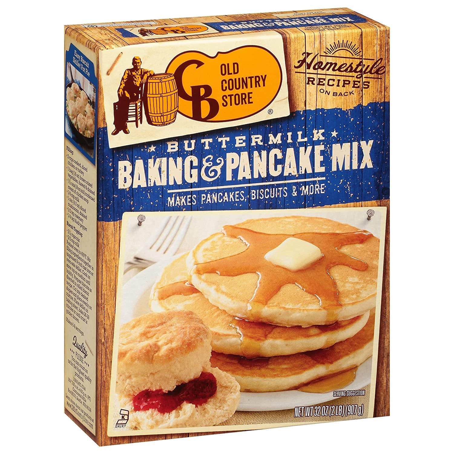 CB Old Country Store Cracker Barrel Old Country Store Buttermilk Baking and Pancake Mix (32 Ounce (Pack of 2))