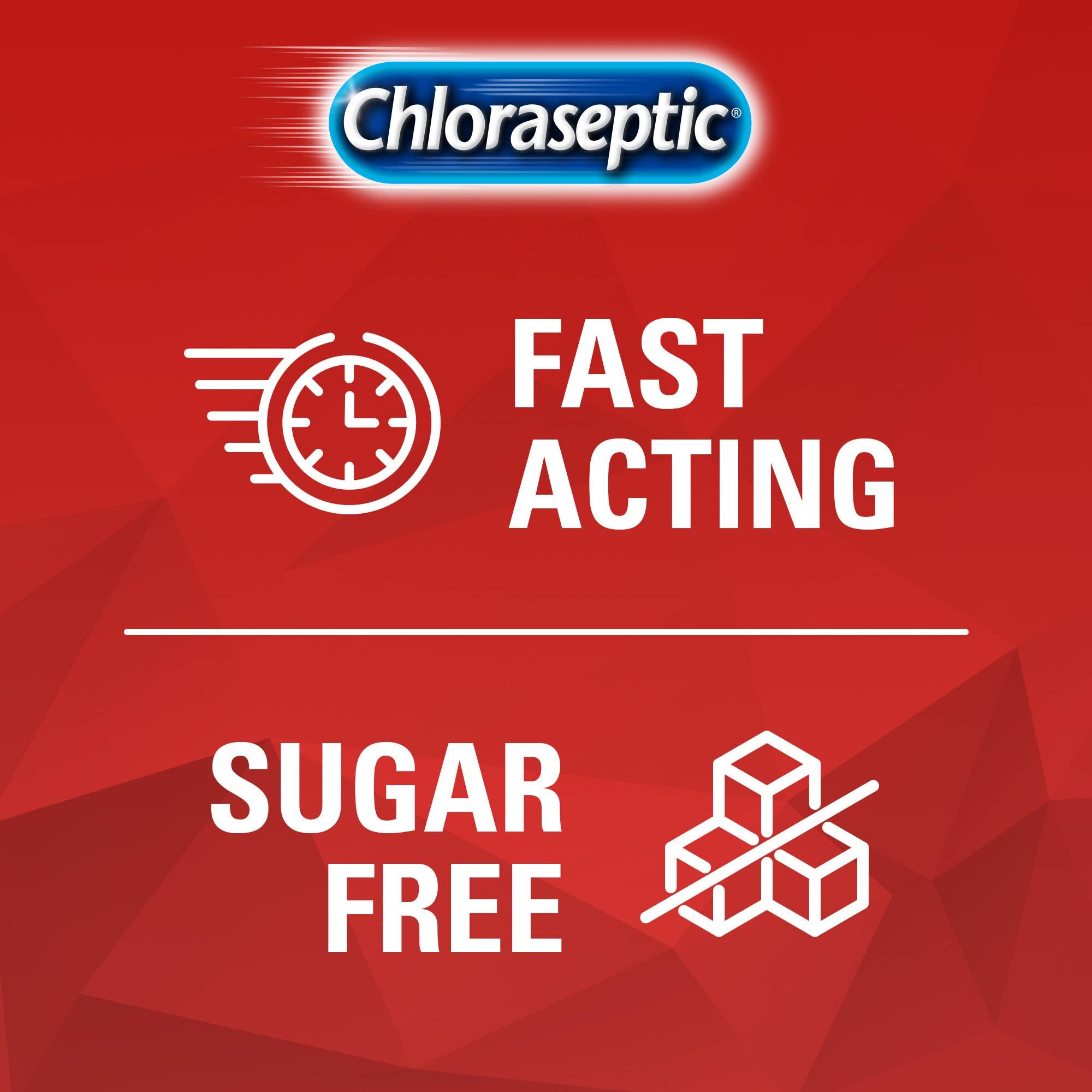 Chloraseptic Chloraseptic Sore Throat Spray, Cherry, 6 fl oz, 1 Bottle Sore Throat Lozenges, Cherry 18 Count