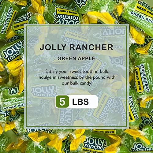 Snackivore Green Apple Jolly Ranchers Hard Candy Bulk 5lb Bag, Jolly Rancher Green Apple Candy by Snackivore.