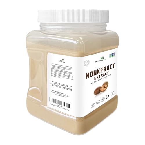 Morning Pep Morning Pep 100% Pure Monk Fruit extract sweetener, No Erythritol, Monkfruit Extract Powder, NON-GMO Project Verified, Keto Certified, OU kosher, No Fillers Zero Calories | Over 900 Servings | 10 oz
