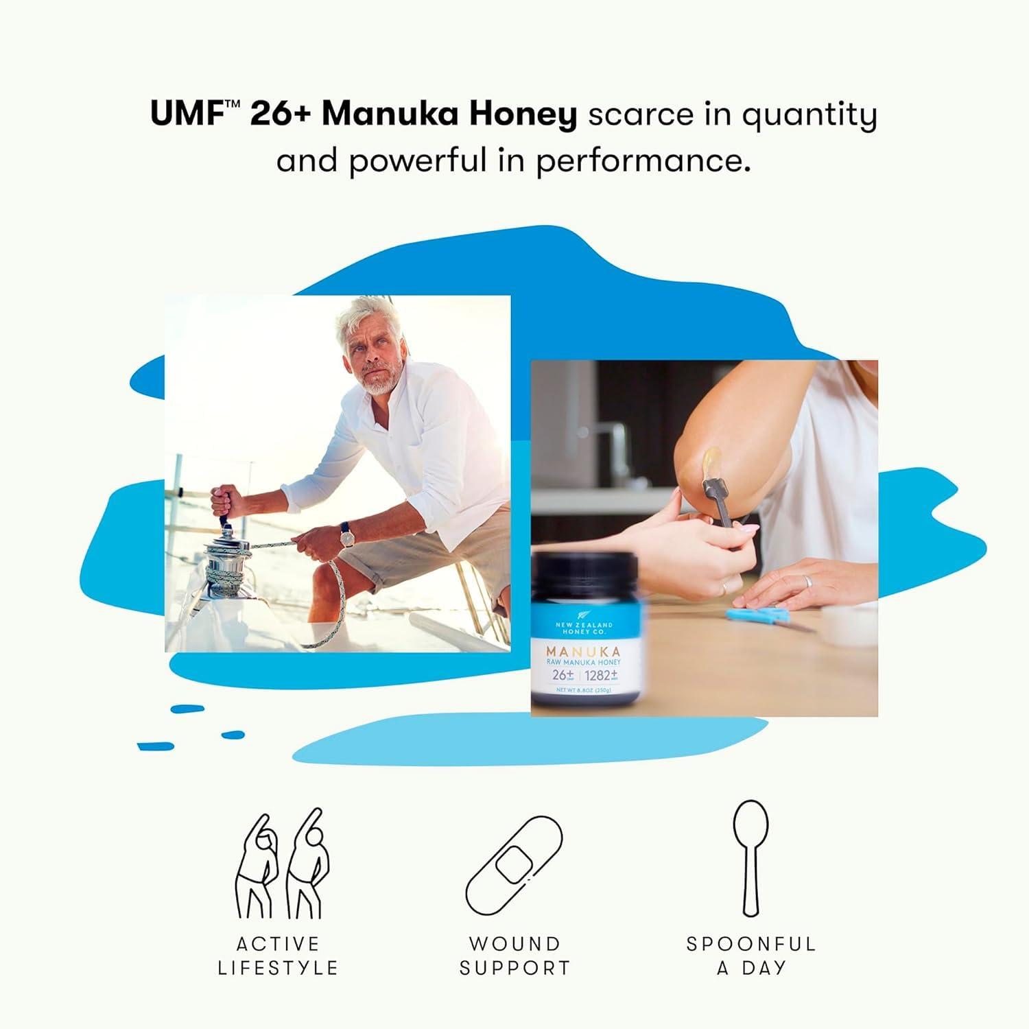 NEW ZEALAND HONEY CO New Zealand Honey Co. Raw Manuka Honey UMF 26+ | MGO 1282+, UMF Certified /4.4oz