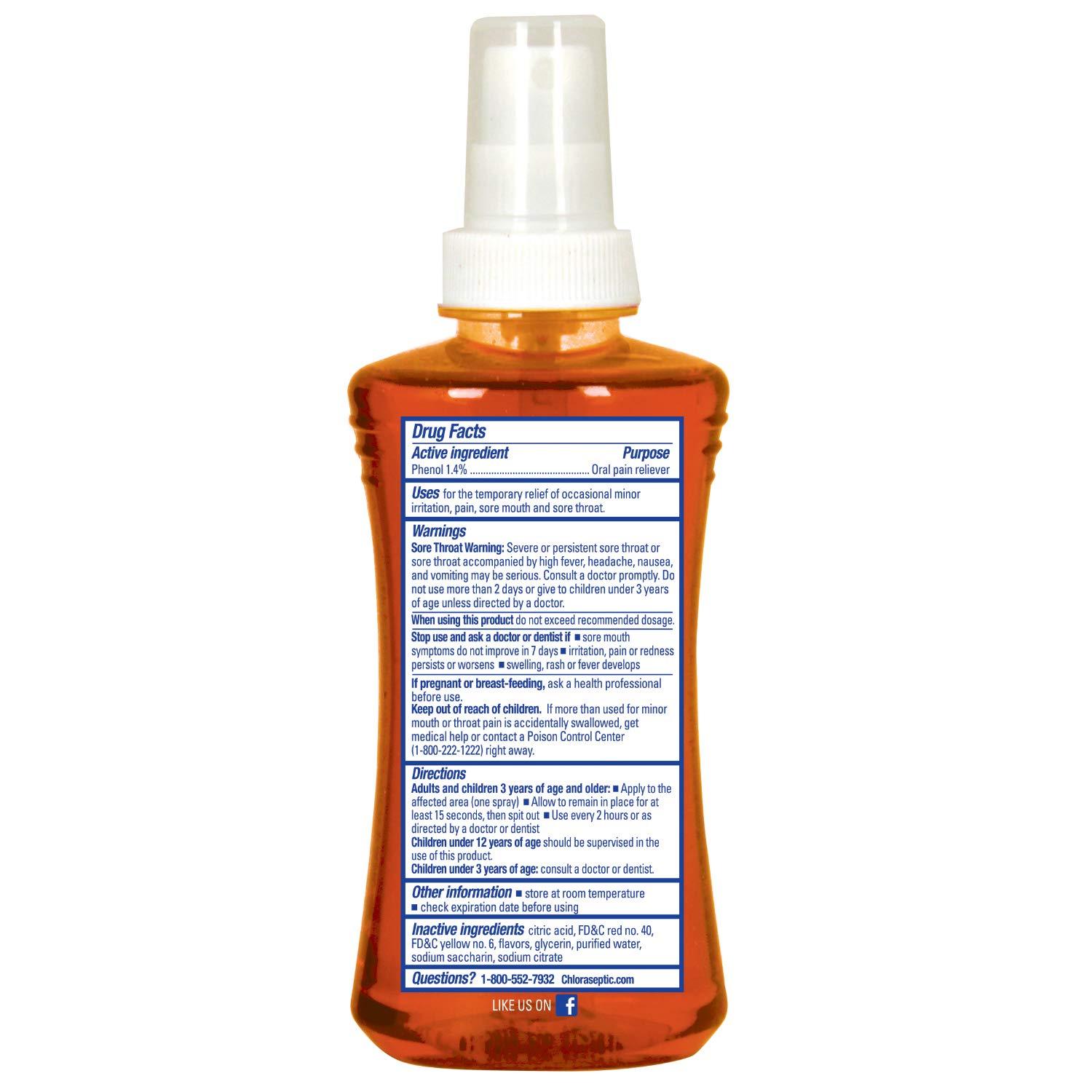 Chloraseptic Chloraseptic Sore Throat Spray, Citrus, 6 fl oz, 1 Bottle