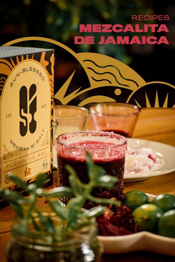 S MEXICAN S SALT S Mexican S Salt, 18 oz Colima Fleur de Sel, Kosher, Natural, Sun Blessed, Organic, Gluten Free, Obtained by Ancient Process, Hand Harvested