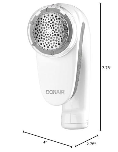 Conair Conair Fabric Shaver and Lint Remover, Rechargeable Portable Fabric Shaver, White
