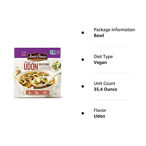 Annie Chun's Annie Chun\'s Soup Bowl, Japanese Style Udon, Non GMO, Vegan, 5.9 Oz (Pack of 6)