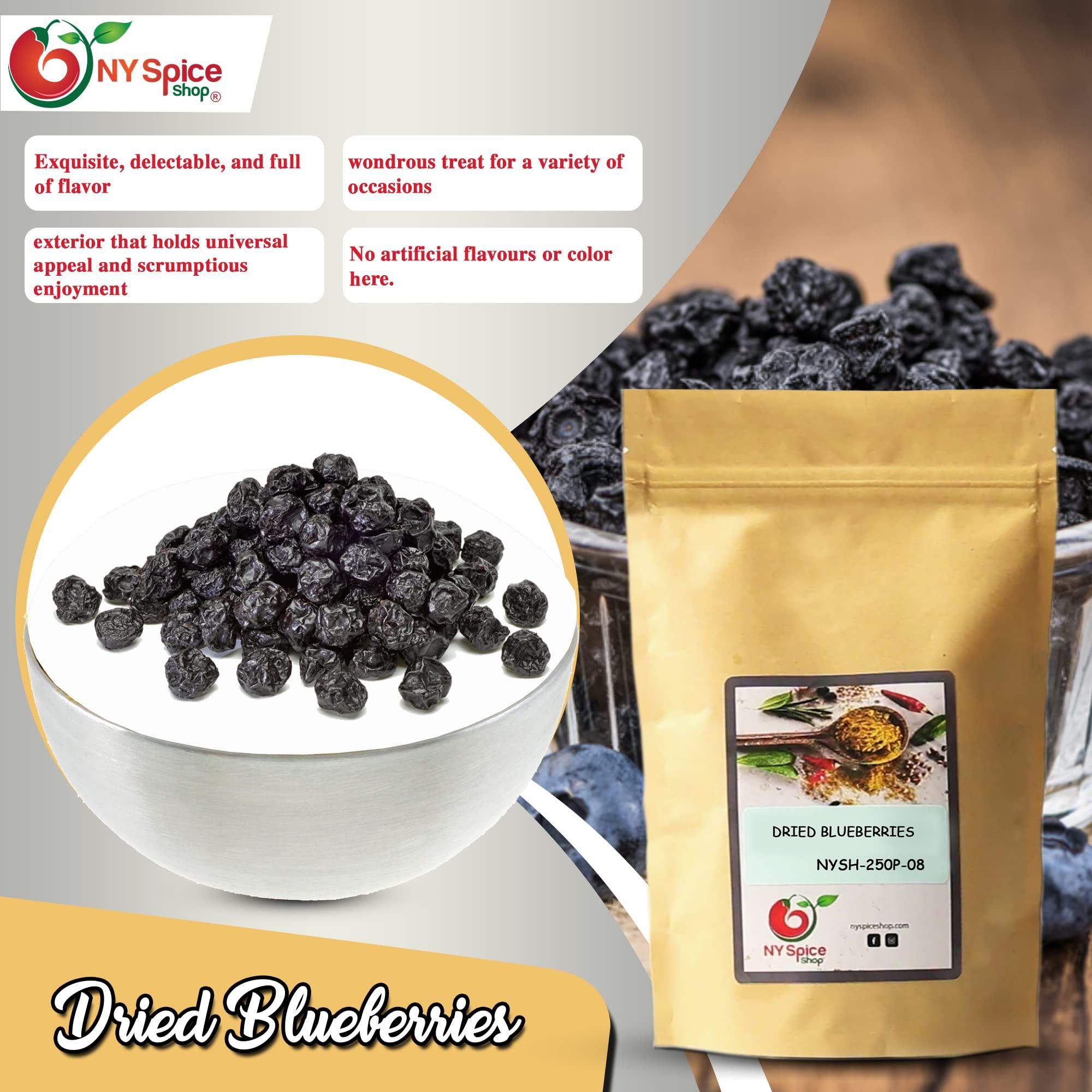 NY Spice Shop NY SPICE SHOP Whole Dried Blueberries - 48 Ounces Dried Blueberries - Blue Berries Fruit - Dehydrated Blueberries Fresh Dried Blueberries Bulk, Blueberry Raisins - Dry Fruits, Dried Blueberries,