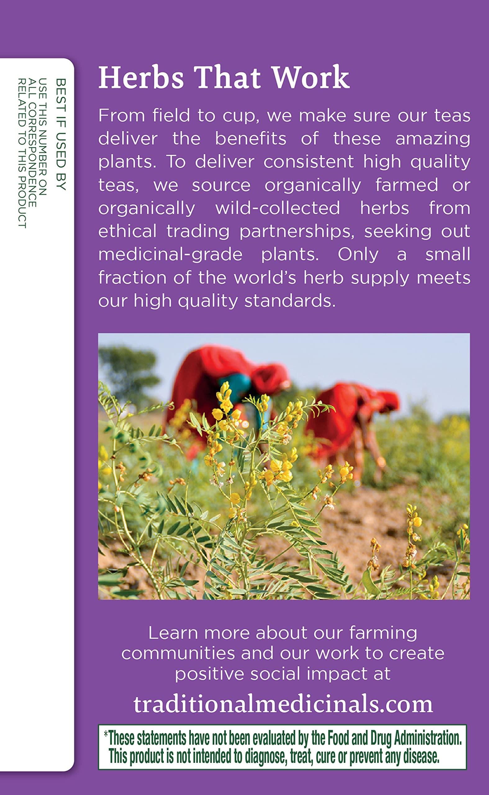 Traditional Medicinals Traditional Medicinals Organic Smooth Move with Senna Herbal Tea, Relieves Occasional Constipation, (Pack of 3) - 48 Tea Bags Total