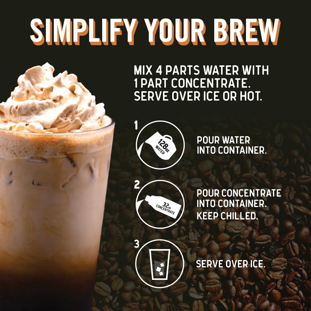 Java House JAVA HOUSE Cold Brew Coffee, Decaf Colombian 4:1 Liquid Concentrate, 32 Ounce Bottle