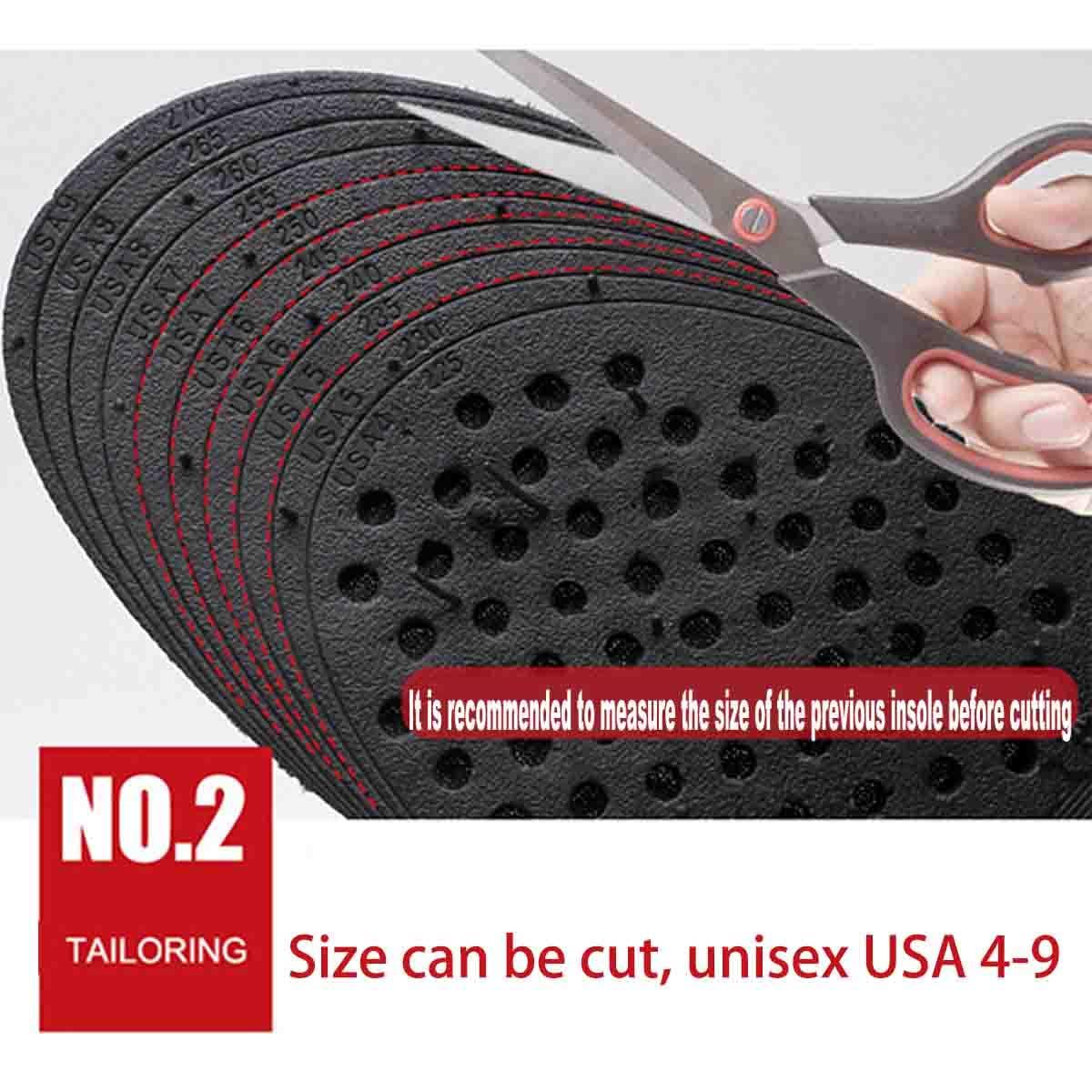 Eztronics Corp 3-Layer Height Increase Elevator Shoes Insoles, Heel Lifts 7cm for Men & Women