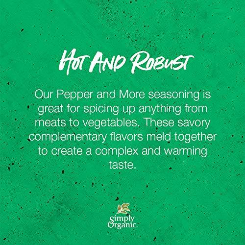 Simply Organic Simply Organic Spice Right Everyday Blends Pepper & More, Certified Organic, Vegan | 2.2 oz | Pack of 6