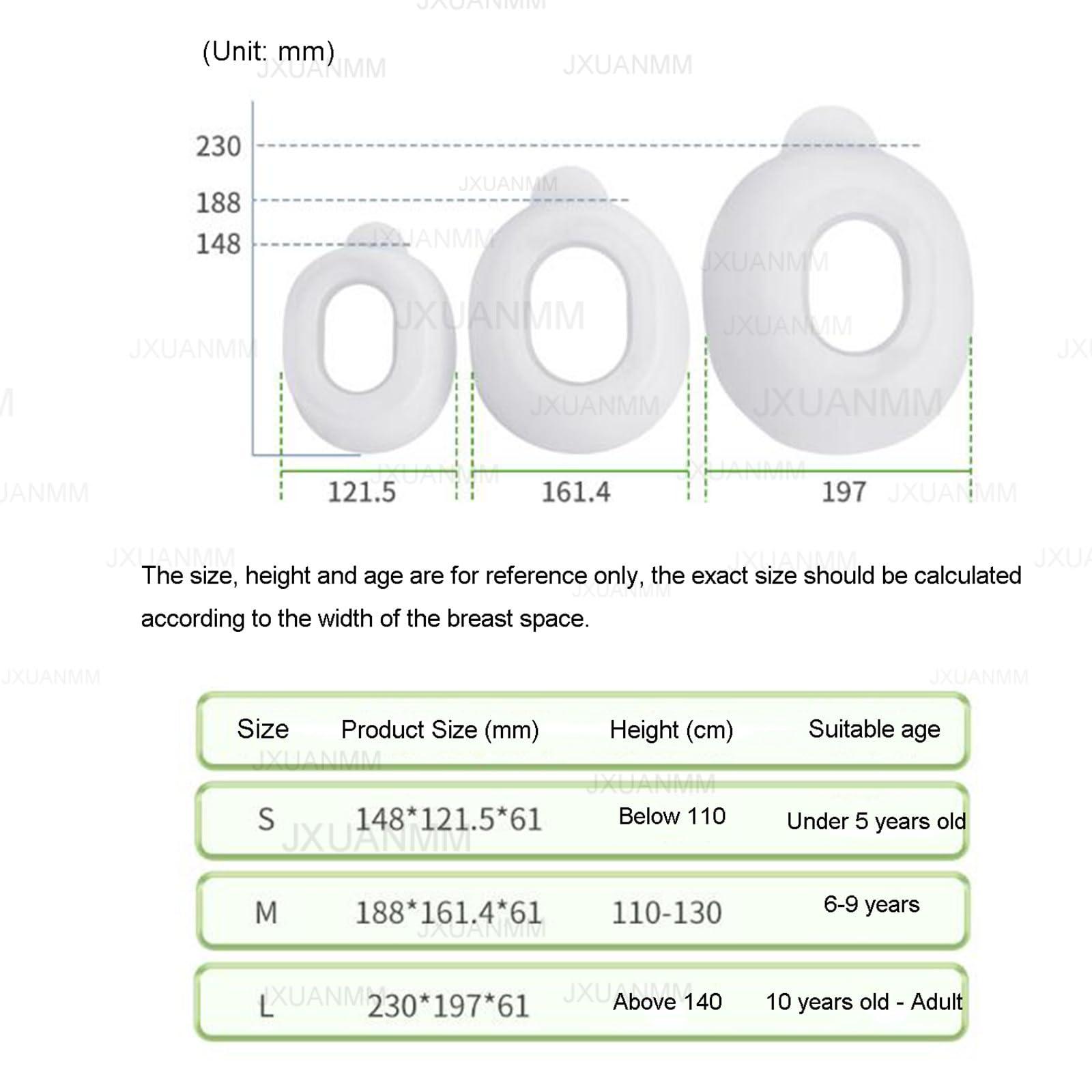 JXUANMM JXUANMM Pectus Excavatum Orthosis Brace,Pectus Excavatum Vacuum Bell - Pectus Excavatum Orthosis Brace,Chest Support,with Pressure Gauge,S