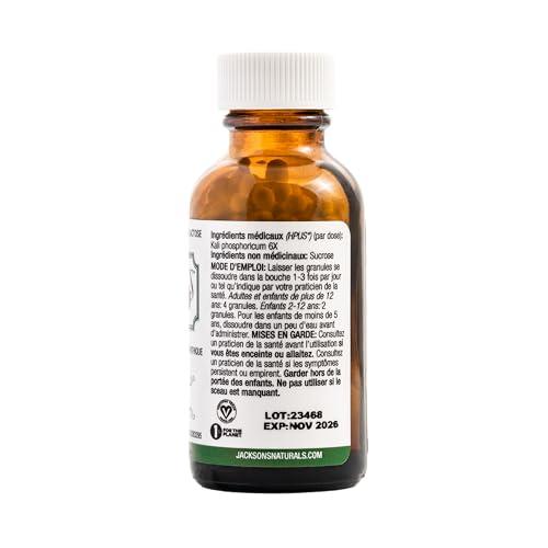Jackson's Jackson\'s Cell Salt #6 Kali phos 6X (500 Pellet Bottle) - Certified Vegan, Lactose-Free Kali phosphoricum 6X