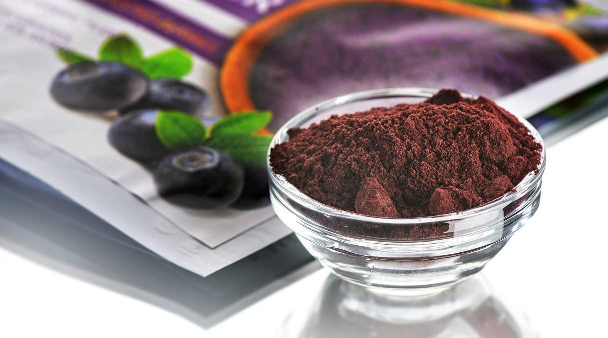 Siberian Treasure Wild Harvested Bilberry Freeze-Dried Powder 2 Oz Natural Bilberry Powder, No added sugar, No GMOs
