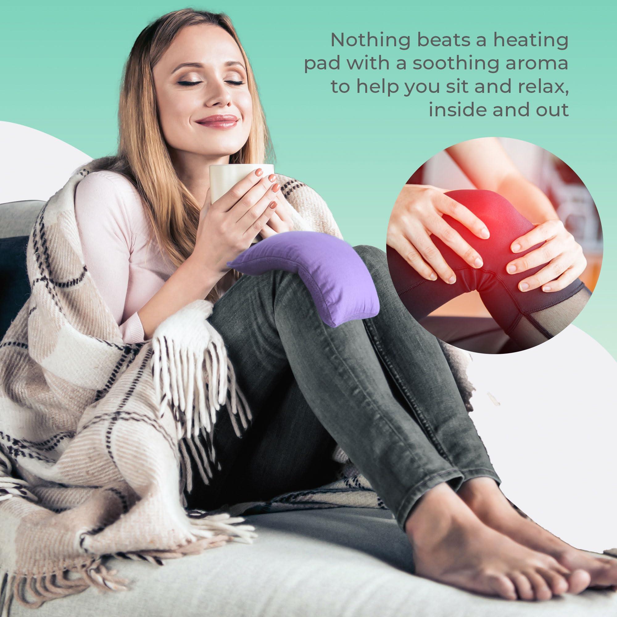 MY HEATING PAD My Heating Pad for a Better Comfort - Moist Microwavable Heating Pads for Joint Pain and Sore Muscles - Microwave Hot Pack Heat Pad for Cramps - Chilled or Heated Pad Therapy Pillow - 2 Packs Purple