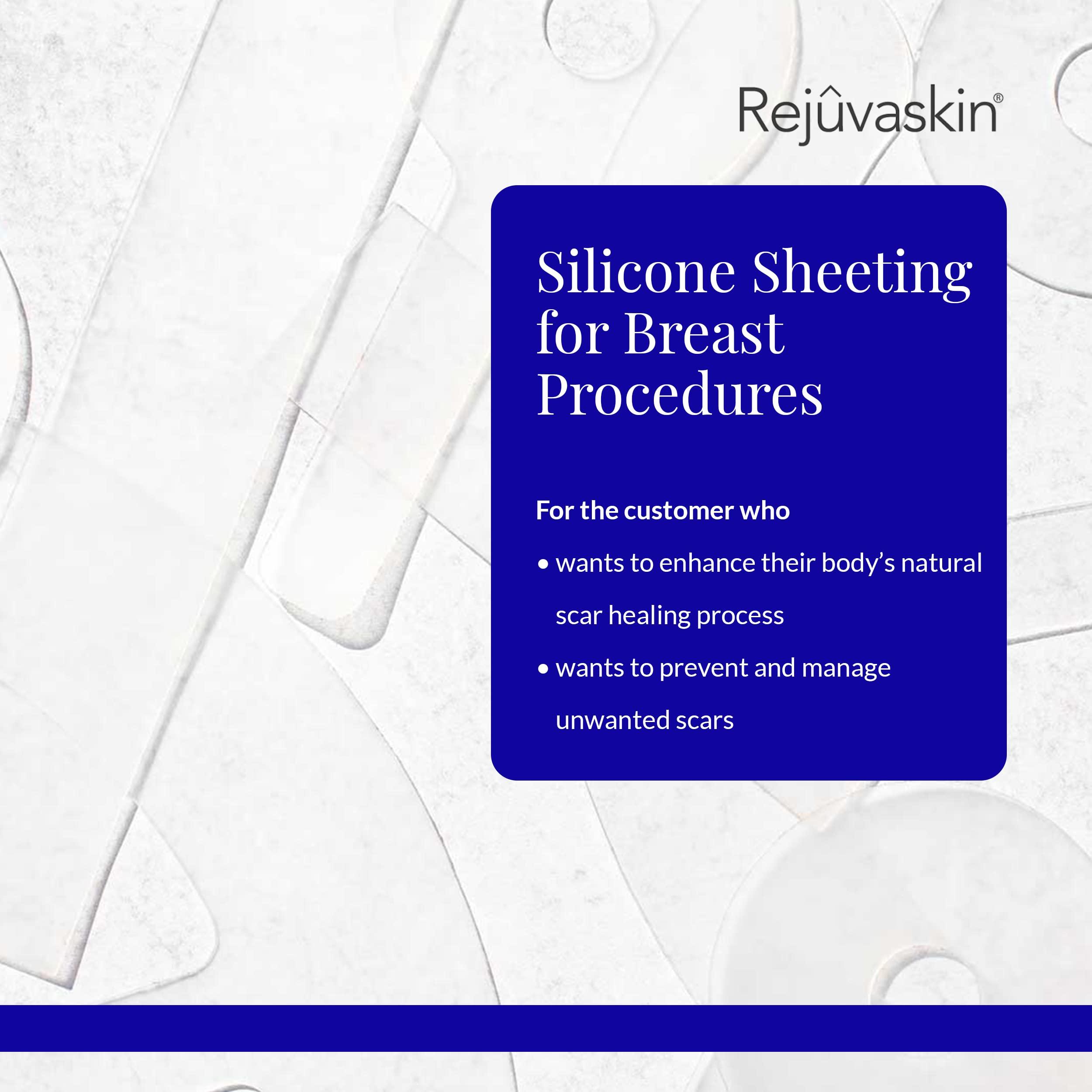 Rejuvaskin Rejuvaskin Scar Fx Silicone Sheeting, Silicone Tape for Breast Scars, 3 Circular Shaped, 1 Sheet, Soften, Flatten & Reduce the Appearance of Scars