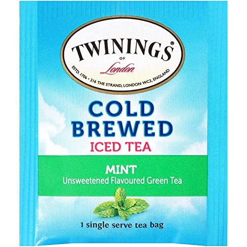 Twinings Twinings of London Cold Brew Green Tea with Mint Tea Bags, 20 Count