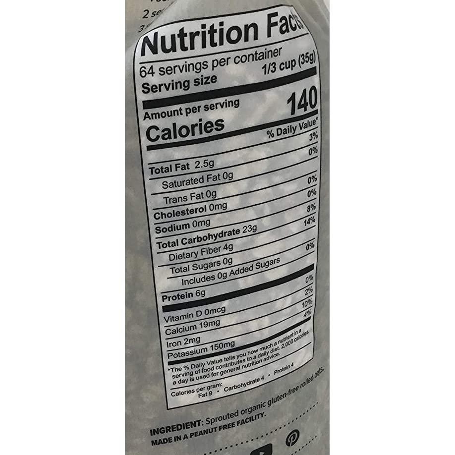 One Degree One Degree Gluten Free Sprouted Rolled Oats 5 lbs.