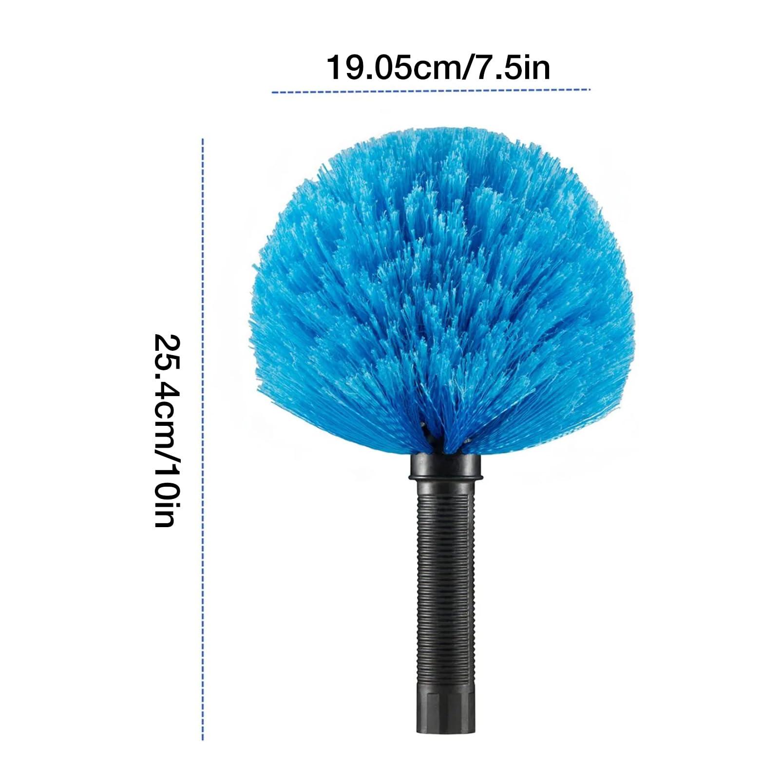 KSIEE Cobweb Duster, Duster for High Ceilings, Walls, Medium Stiff Bristles Cobweb Brush for Outdoor Indoor Cleaning