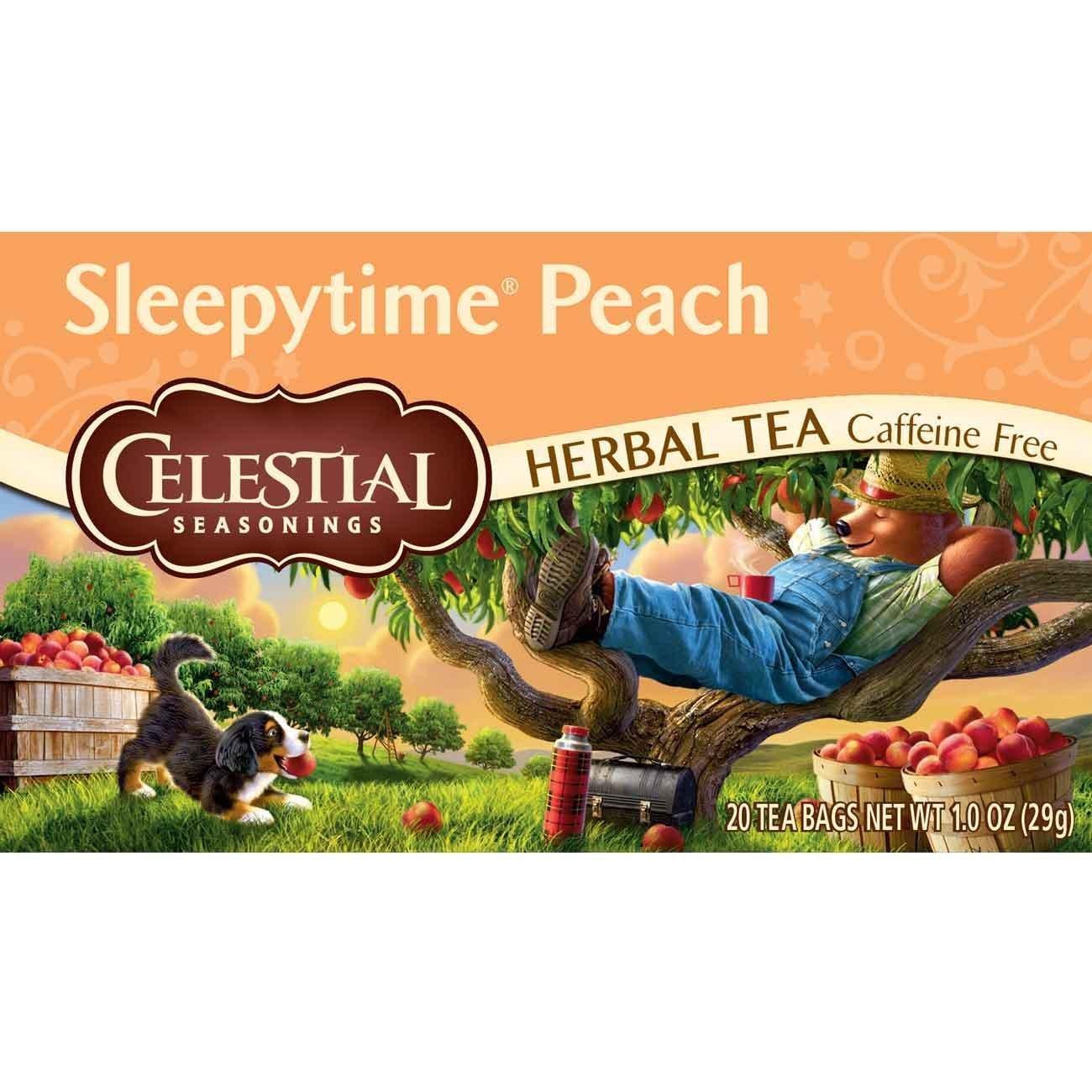 Celestial Seasonings Celestial Seasonings Herbal Tea, Sleepytime Peach, 20 Count