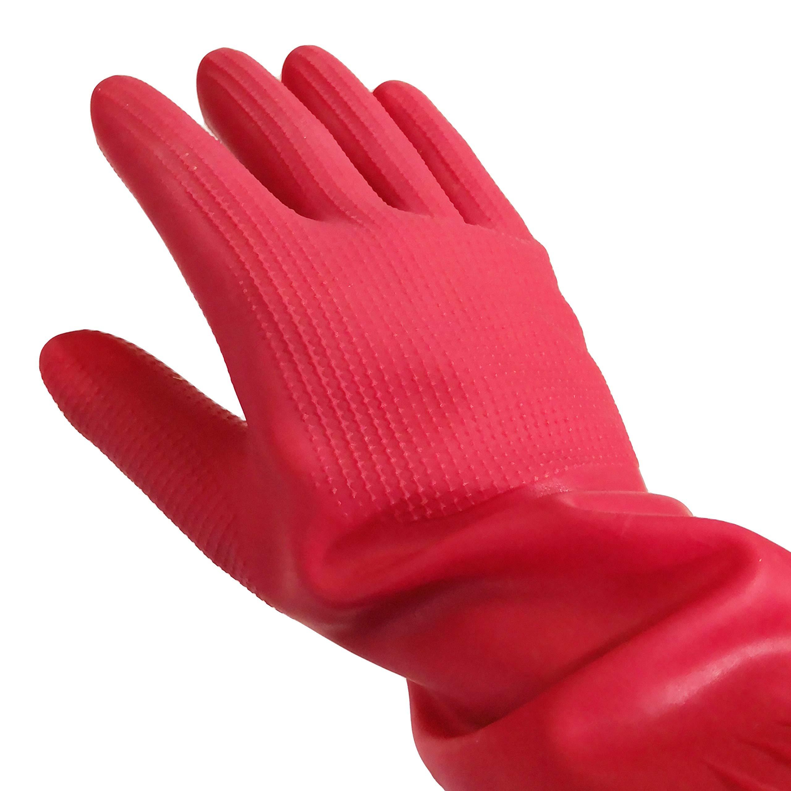 MAMISON Korean Mamison Quality Long Rubber Latex Gloves Dish Washing Gloves