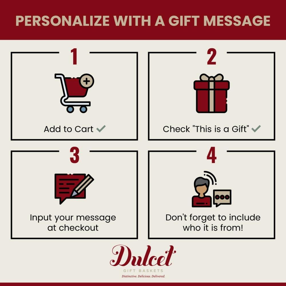 Dulcet Gift Baskets Dulcet Gift Baskets Sweet Success: Gourmet Cookie and Snack Gift Basket for All Occasions present Holidays, Birthday, Sympathy, Get Well, Family or Office Gatherings for Men & Women.