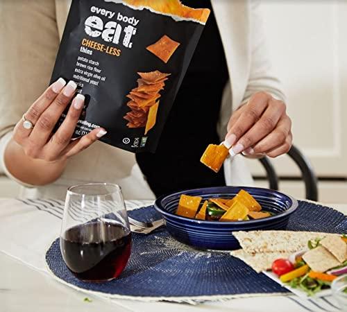 Every Body Eat Every Body Eat Cheese-less Snack Thins, Gluten & Dairy Free, Vegan (1 Pack)