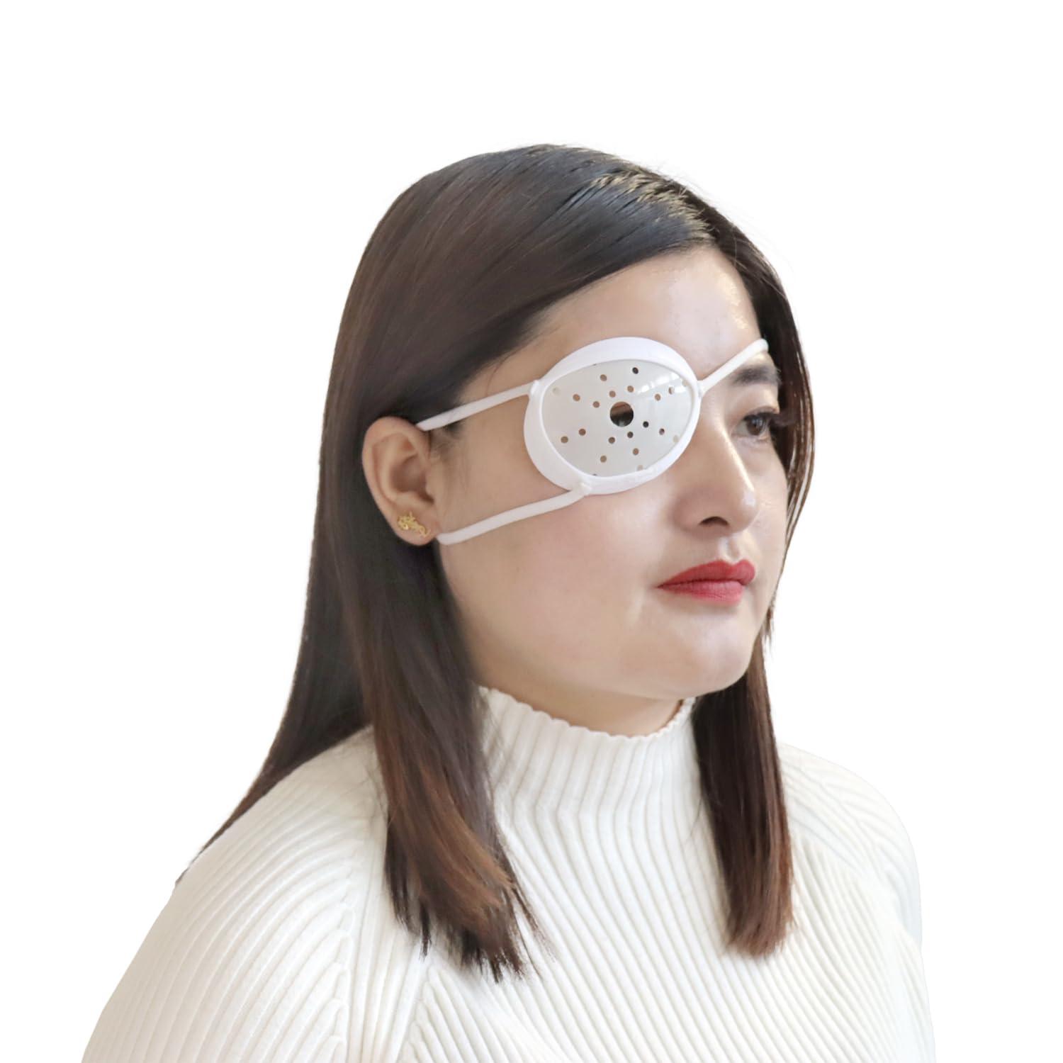 rainbowstar 2 Pack Eye Shield Plastic Eye Shield Eye Patch for Eye Surgery Covering Breathable After Surgery Eye Protection Cataract Surgery Eye Patch Covered Edge