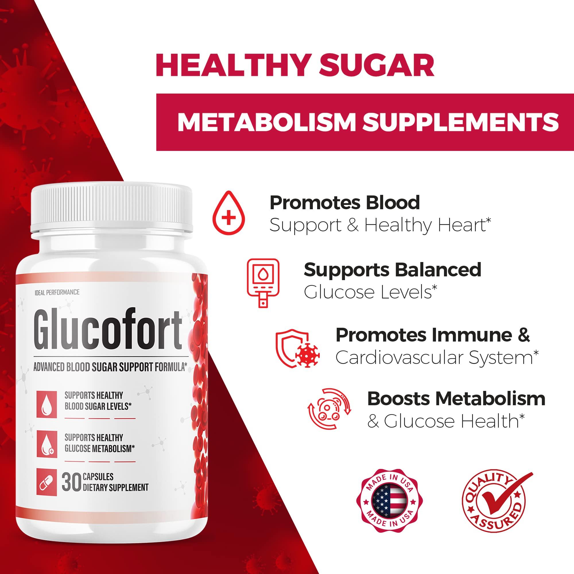 IDEAL PERFORMANCE IDEAL PERFORMANCE (Official) Glucofort Supplement Support Formula (3 Pack)