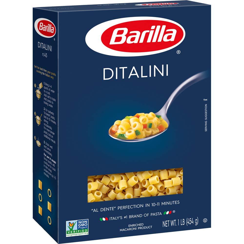 Barilla Barilla Pasta, Ditalini, 16 Ounce (Pack of 8)