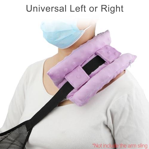 HapiPoppy HapiPoppy Neck Pad Strap Cushion Pillow for Arm Sling Arm Brace Cushions Shoulder Strap Pads Elbow Wrist Injury Cast Rotator Cuff Replacemet Surgery Support Padding Minky Dot Lavender