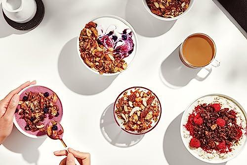 NuTrail NuTrail Nut Granola, Blueberry Cinnamon, No Sugar Added, Gluten Free, Grain Free, Keto, Low Carb, Healthy Breakfast Cereal 8 oz. 3 Count