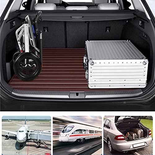 BLOHDI BLOHDI Folding Wheelchair, Ultra Lightweight Folding Wheelchair, Aluminium Alloy Portable Transport Wheelchair Trolleys for Elderly Aircraft Travel