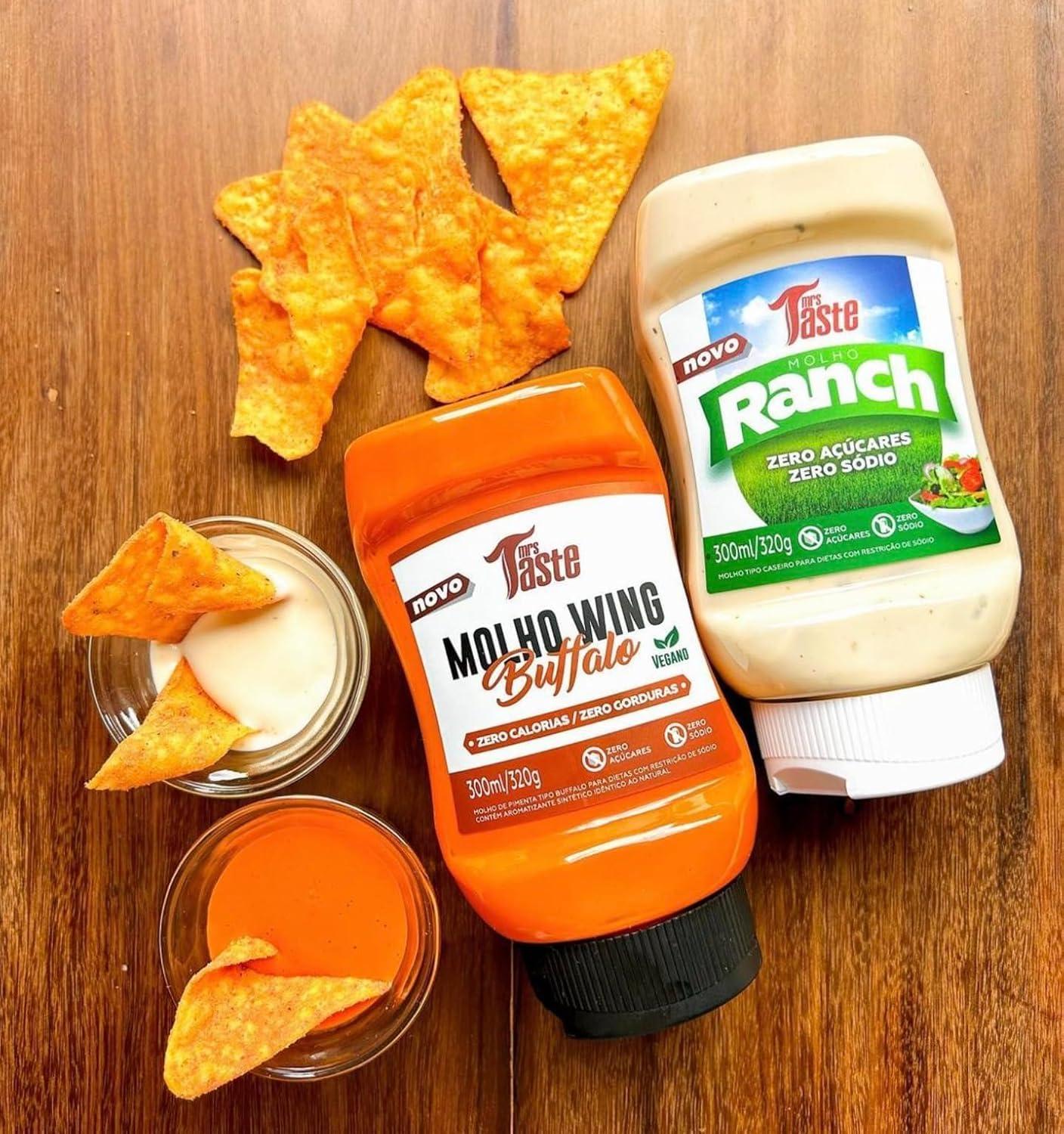 Mrs Taste Mrs Taste Sugar Free Sauce, Zero Calories, Zero Sodium, Zero Sugar, High Fiber, Keto Friendly, Paleo Friendly, Low Calorie Option, Condiments and Sauces (10 oz, Buffalo)