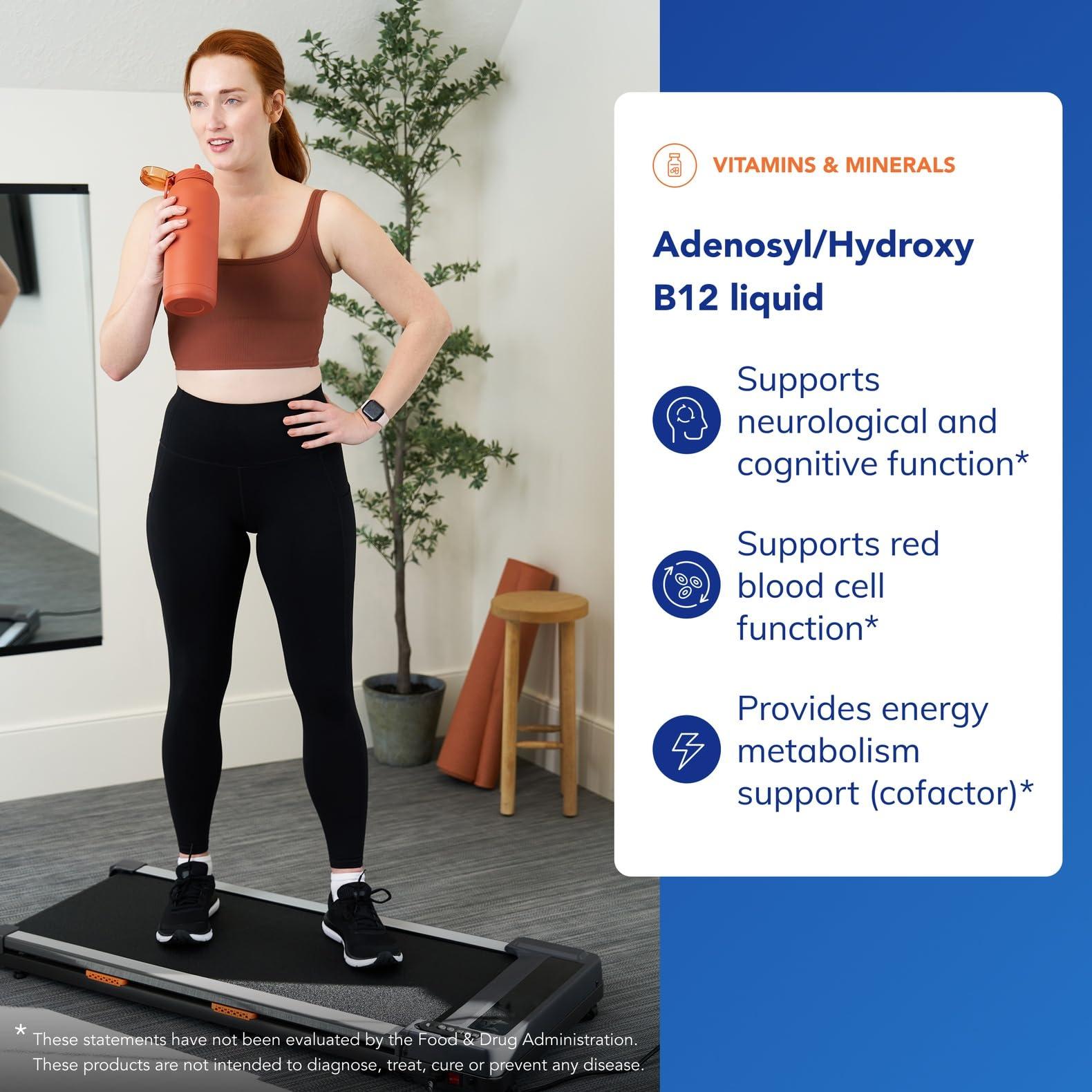 Pure Encapsulations Pure Encapsulations Adenosyl/Hydroxy B12 Liquid 30 mL - Supports Energy Metabolism & Neurological Health* - for Brain Support* - Gluten Free - Vegan - 1 Fl Oz