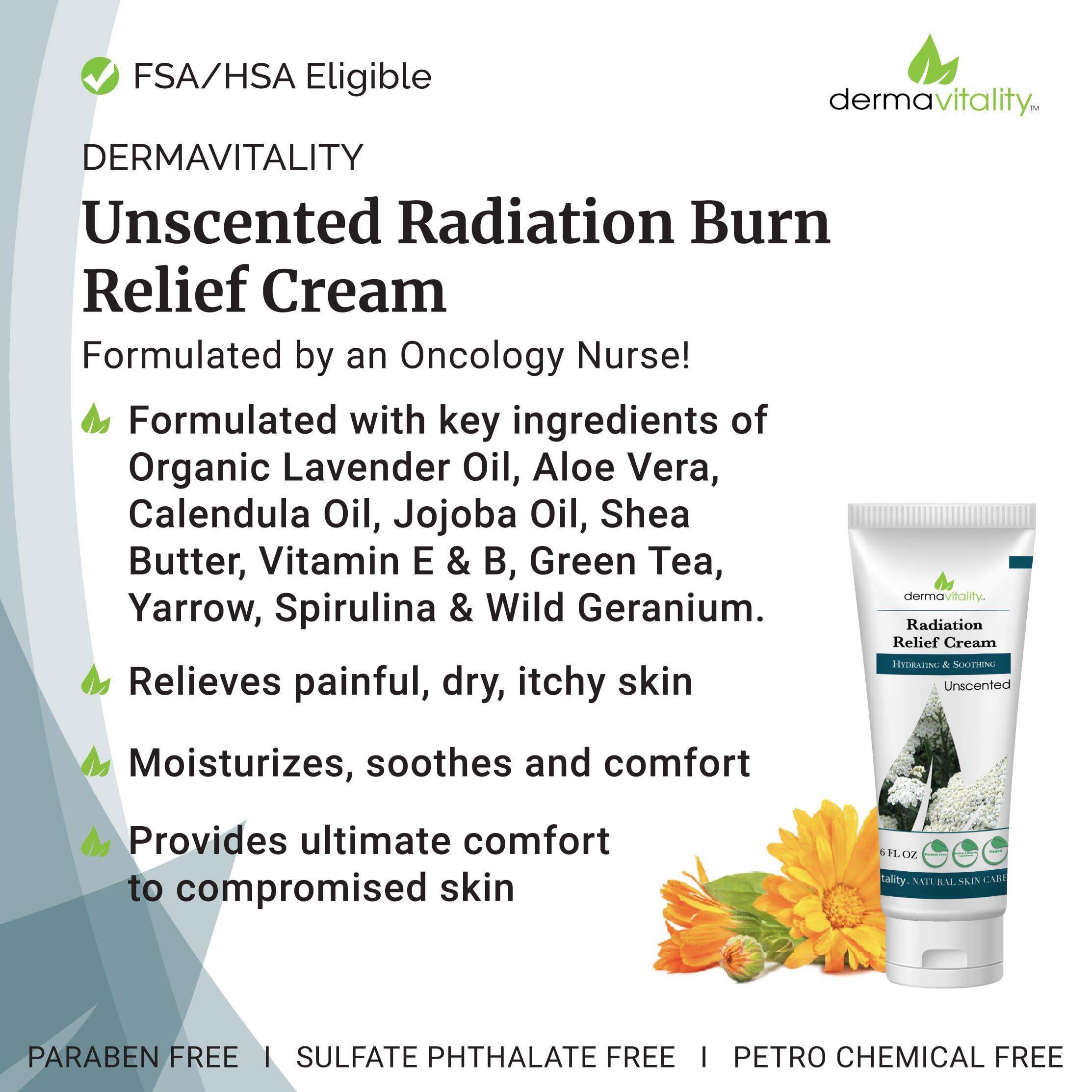 UltimateVitality UltimateVitality Unscented Radiation Burn Relief Cream Calendula Cream for Radiation Patients, Natural, Organic, Paraben, Pthalate Free - 6 Ounces